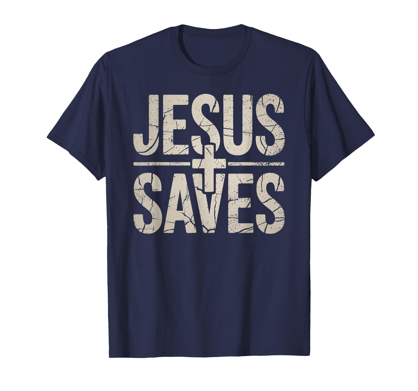 Jesus Saves Cross Christian Religious Faith Mens T-Shirt
