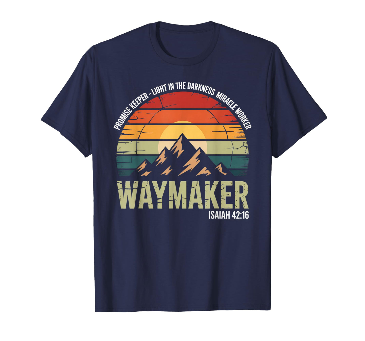 Waymaker Vintage Promise Keeper Miracle Worker Christian T-Shirt