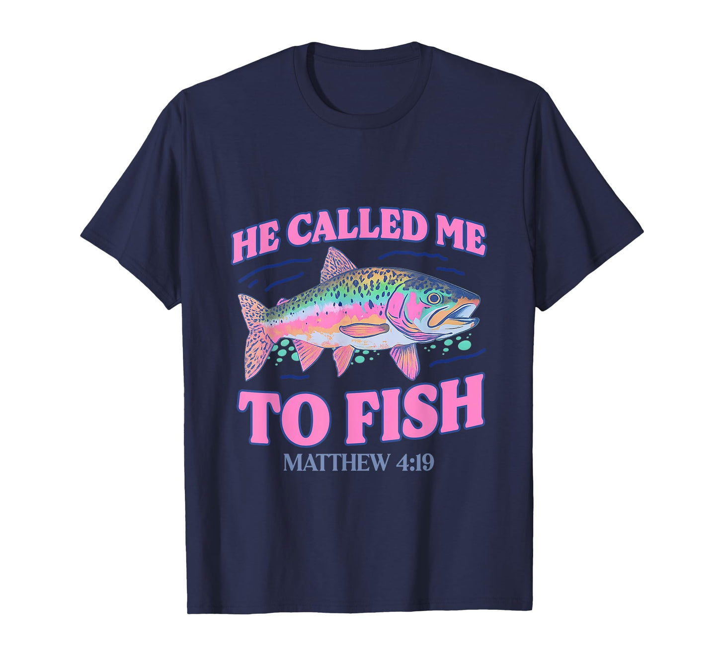 Christian Fishing Shirt Colorful Fish Gift for Anglers T-Shirt