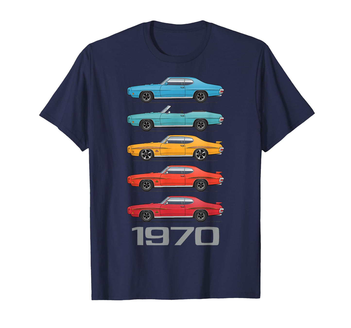 1970 70 GTO Classic Car Old School Muscle Car T-Shirt
