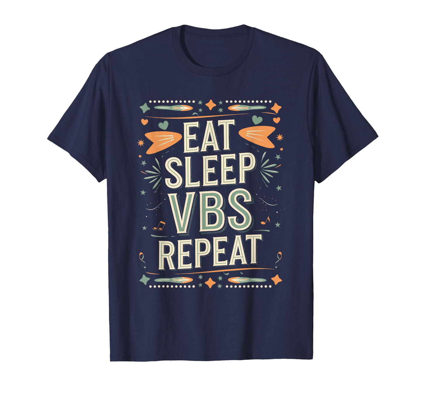 Eat Sleep VBS Repeat Bold Design T-Shirt