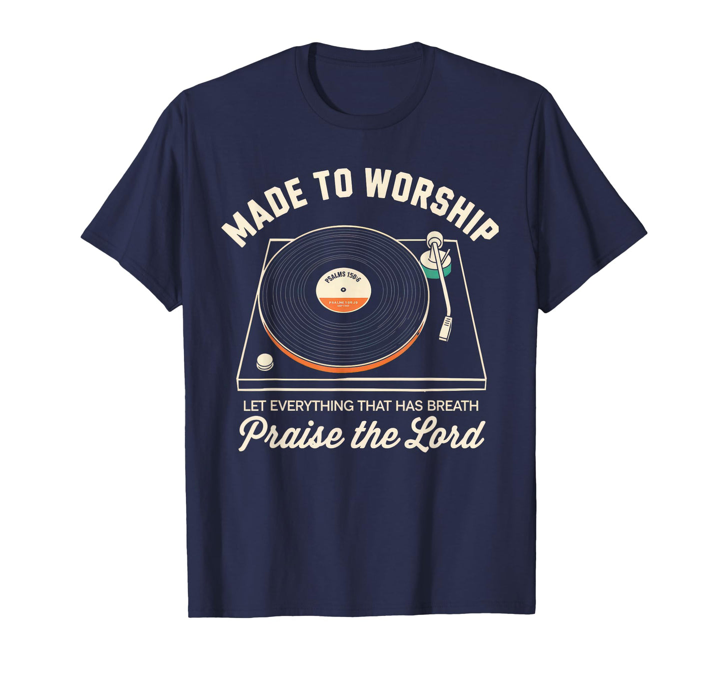 Worship Tshirt Christian Music Retro Cassette Psalms 150:6 T-Shirt
