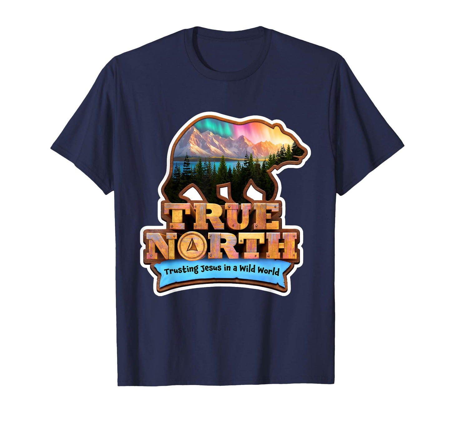 True North VBS 2025 Christian Trusting Jesus Wilderness T-Shirt