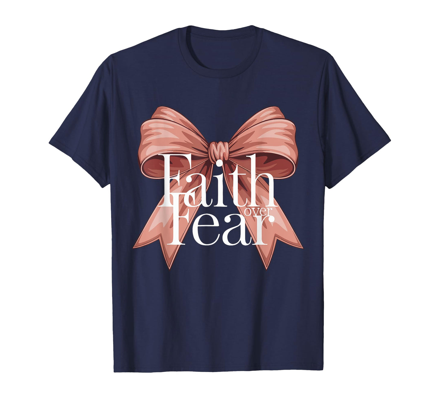 Faith Over Fear Christian Bow Teen Girl God Daughter Toddler T-Shirt