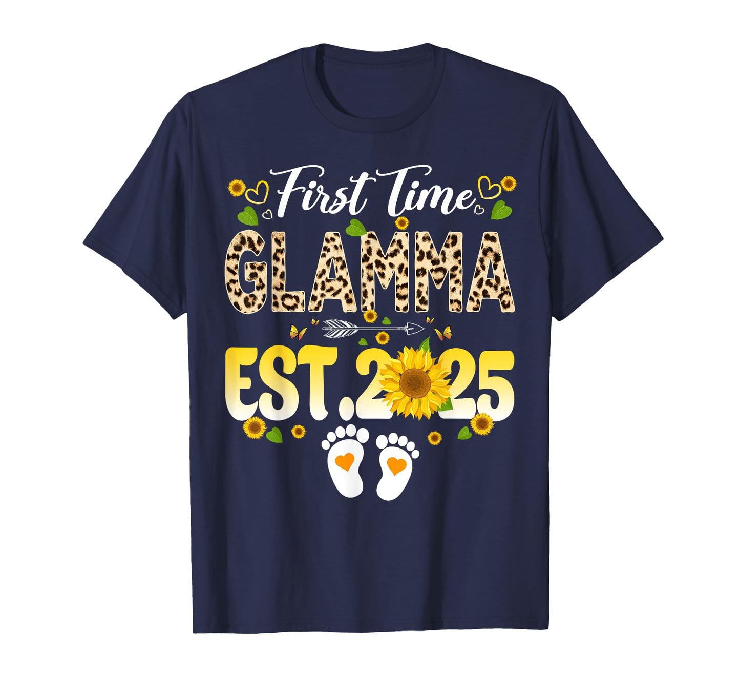 Soon to be Glamma 2025 Mother's Day First Time Mom Pregnancy T-Shirt