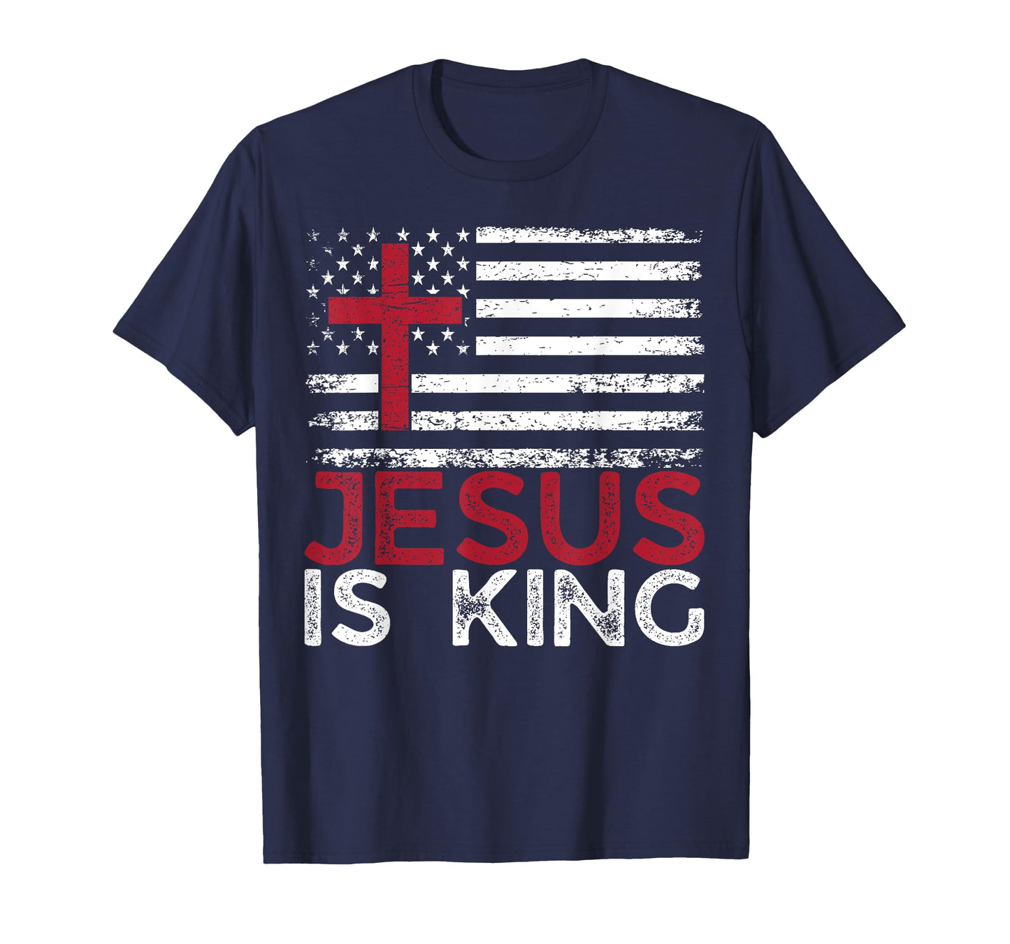 Jesus Is King Inspirational Christian Faith God Religious T-Shirt