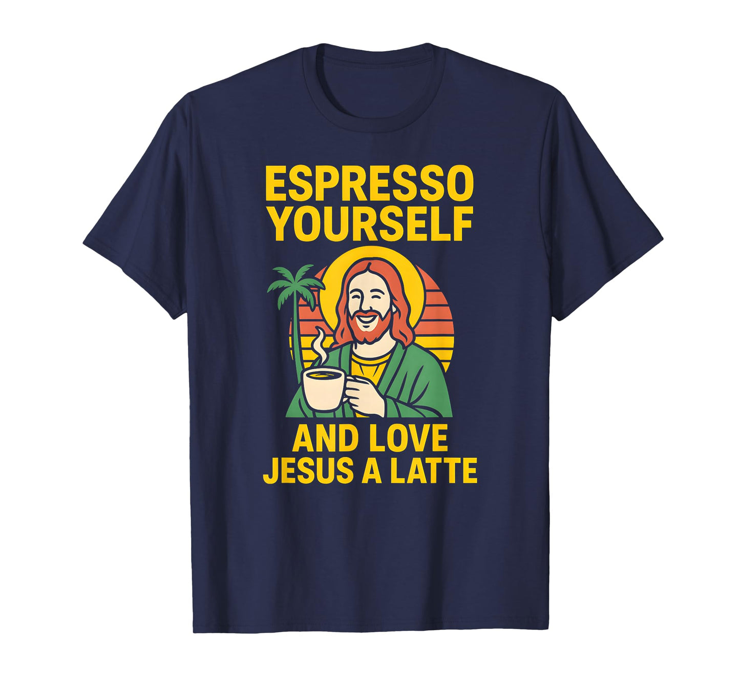 Jesus Pun Espresso Yourself Fun Womans Christian Faith T-Shirt