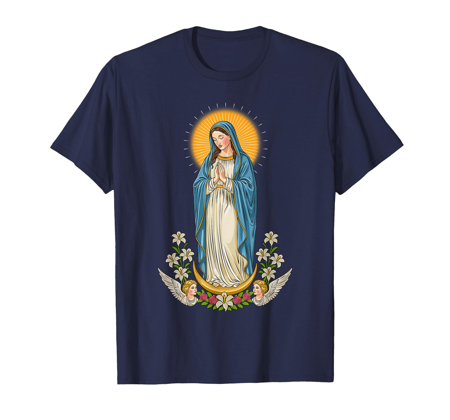 Virgin Mary Christian Art T-Shirt