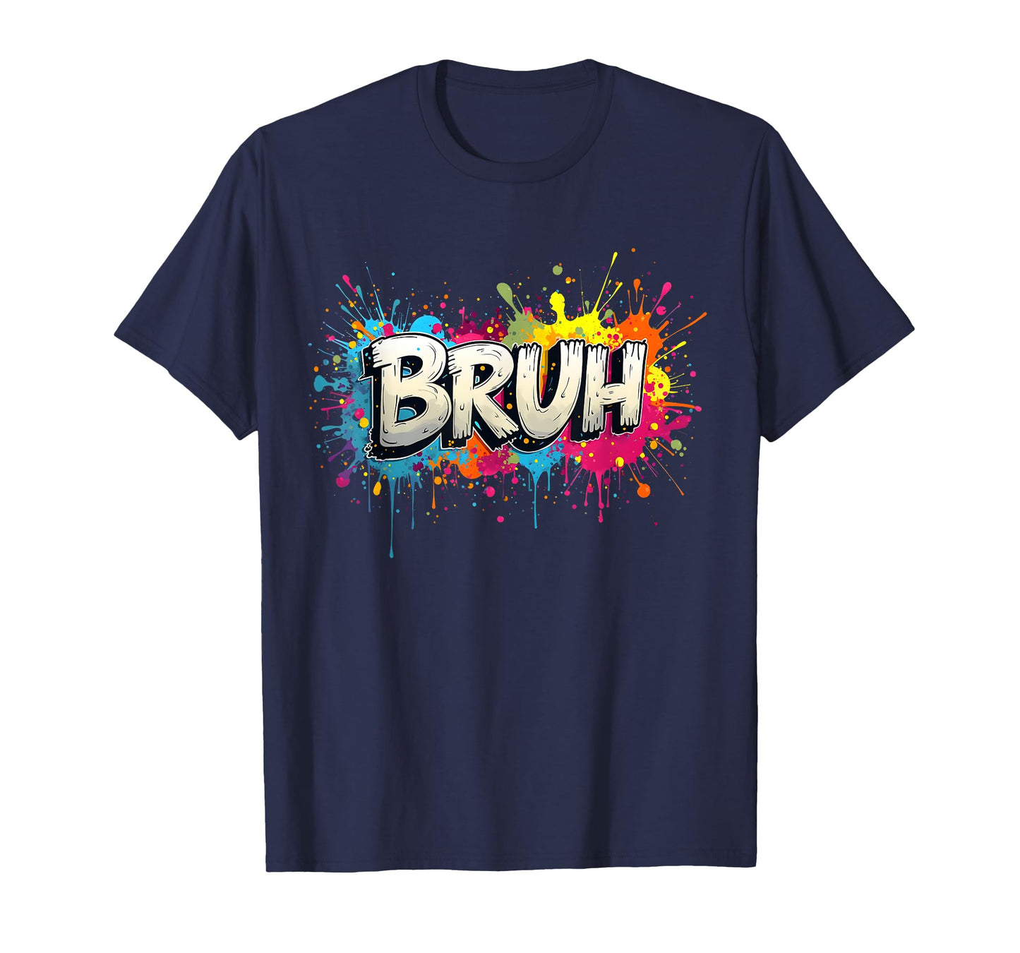 Bruh Meme Funny Saying Teens Graffiti Aesthetic Kids Boys T-Shirt