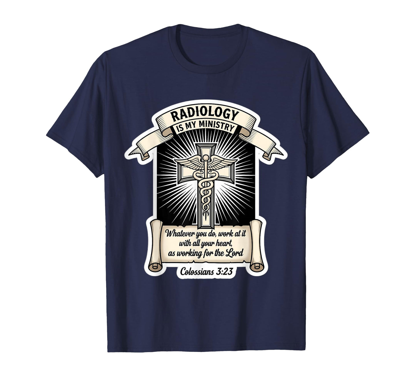 Christian Radiologist Radiology is My Ministry Doctor Jesus T-Shirt