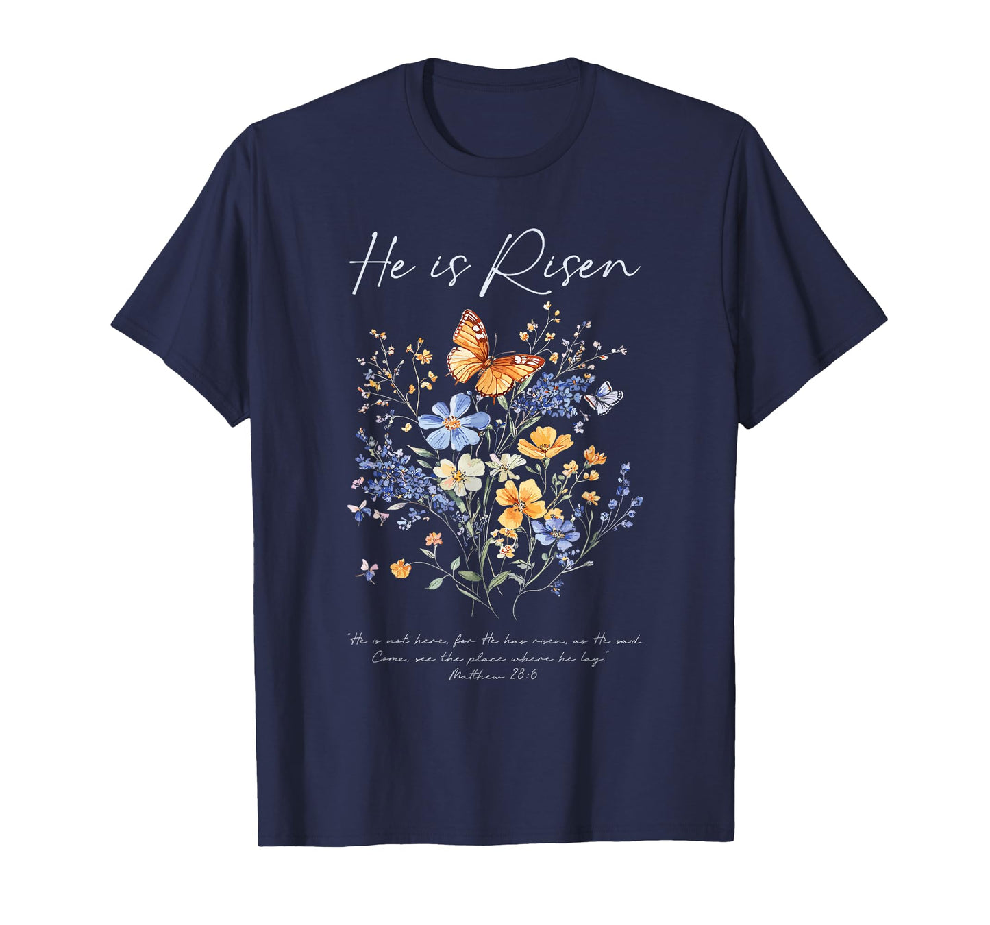 He Is Risen Boho Easter for Christian Women T-Shirt