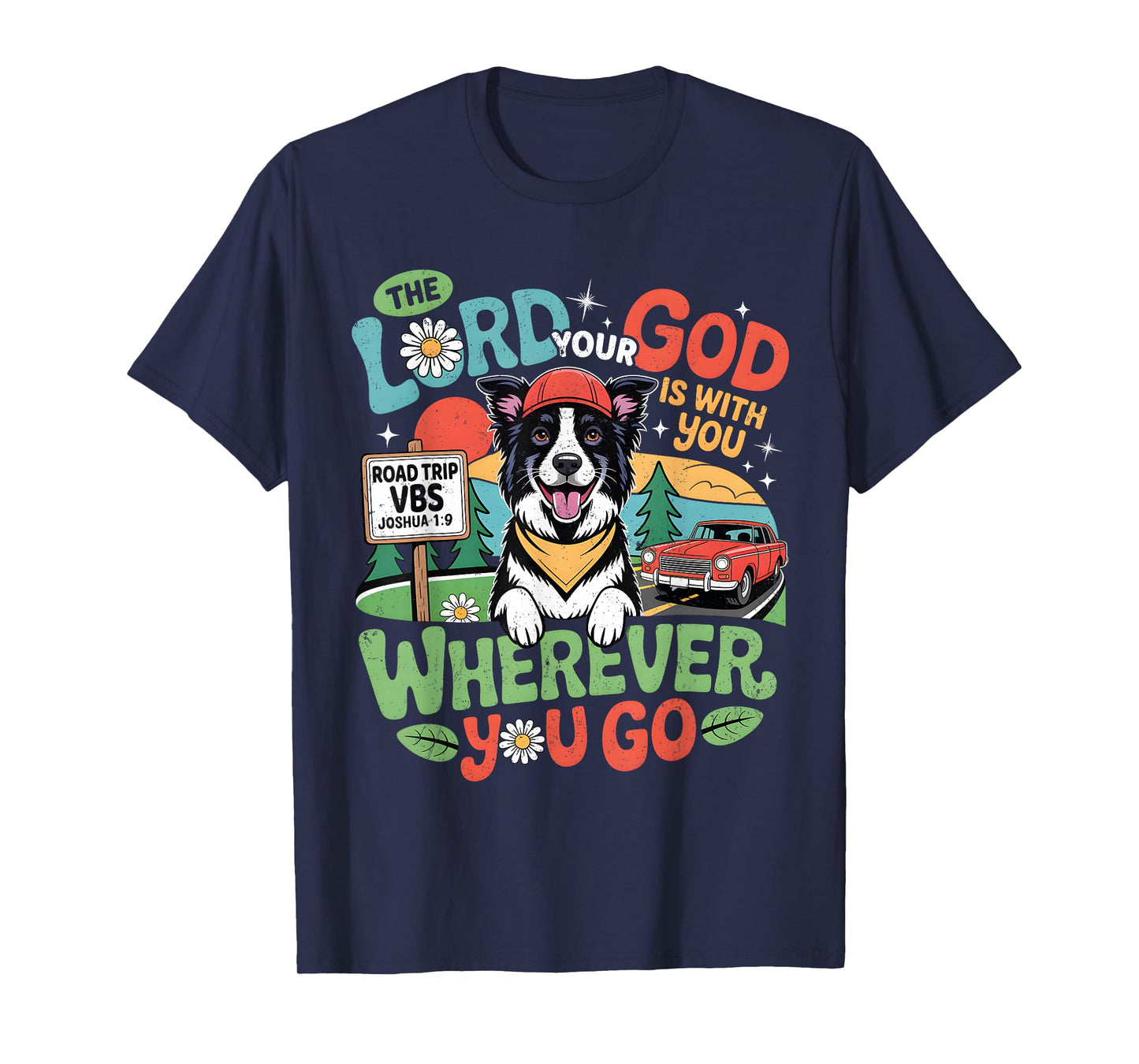 Road Trip VBS 2025 Christian Dog Bible Theme T-Shirt