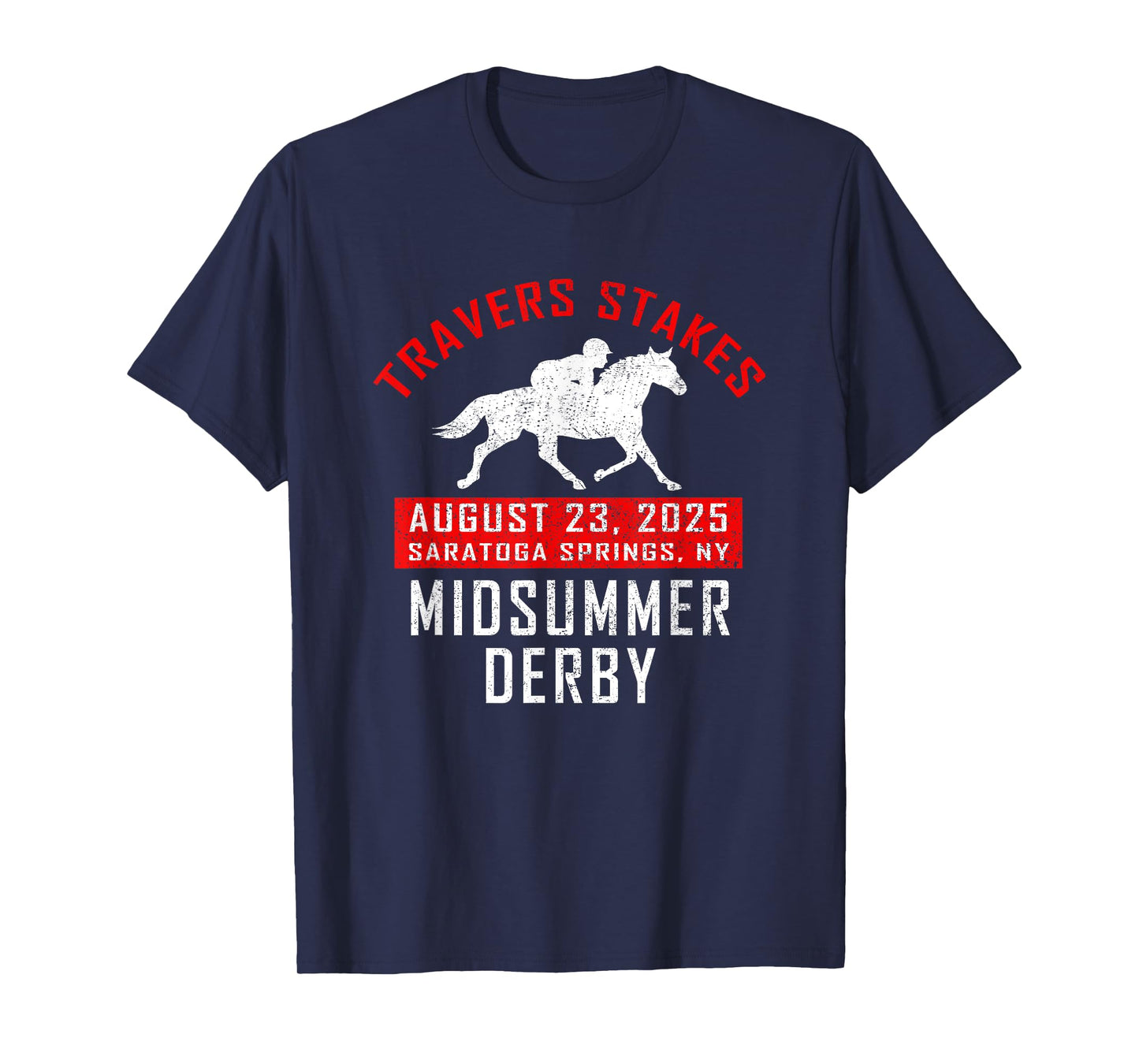 2025 Travers Stakes Saratoga Horse Race Fan Souvenir Vintage T-Shirt