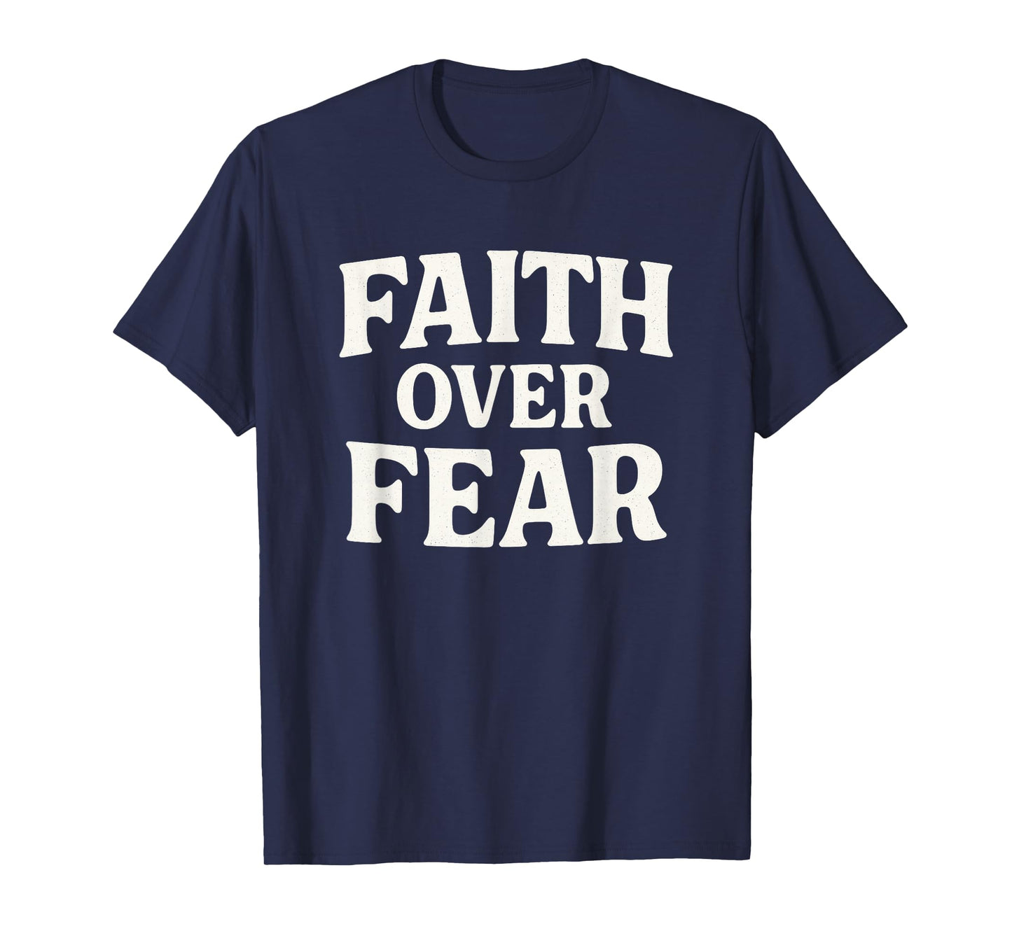 Faith Over Fear Christian Retro Design T-Shirt