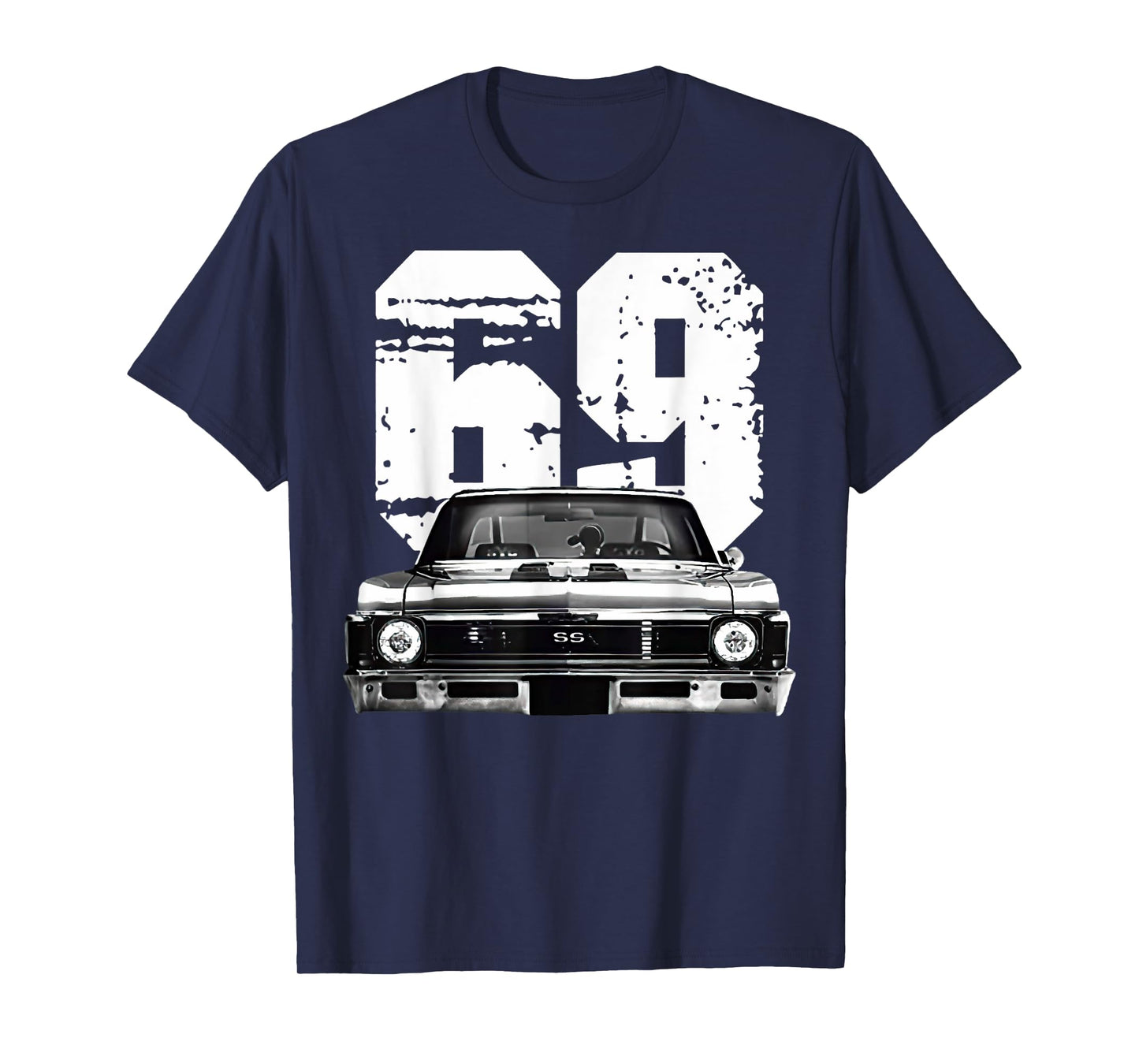 1969 69 Chevys Nova 2 Classic Car Old School Muscle Car T-Shirt