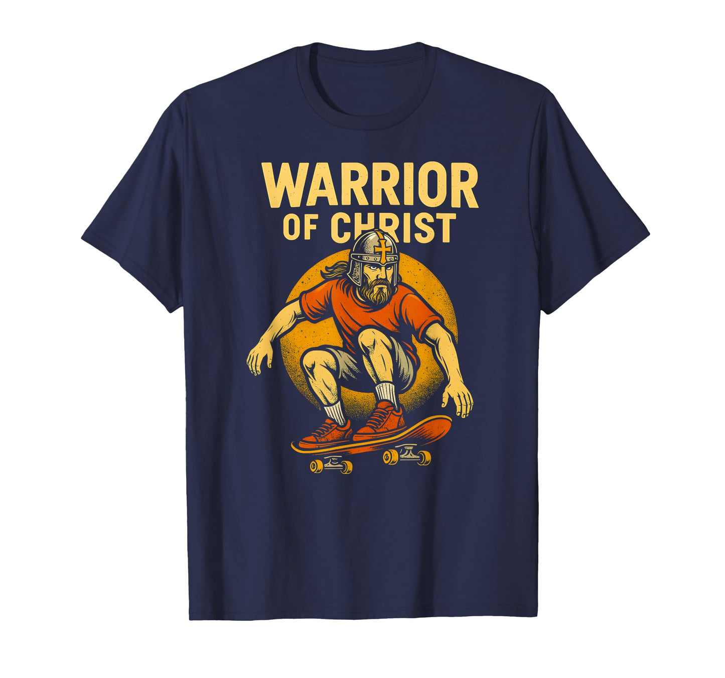 Christian Fitness Warrior of Christ Cool Mens Faith Apparel T-Shirt