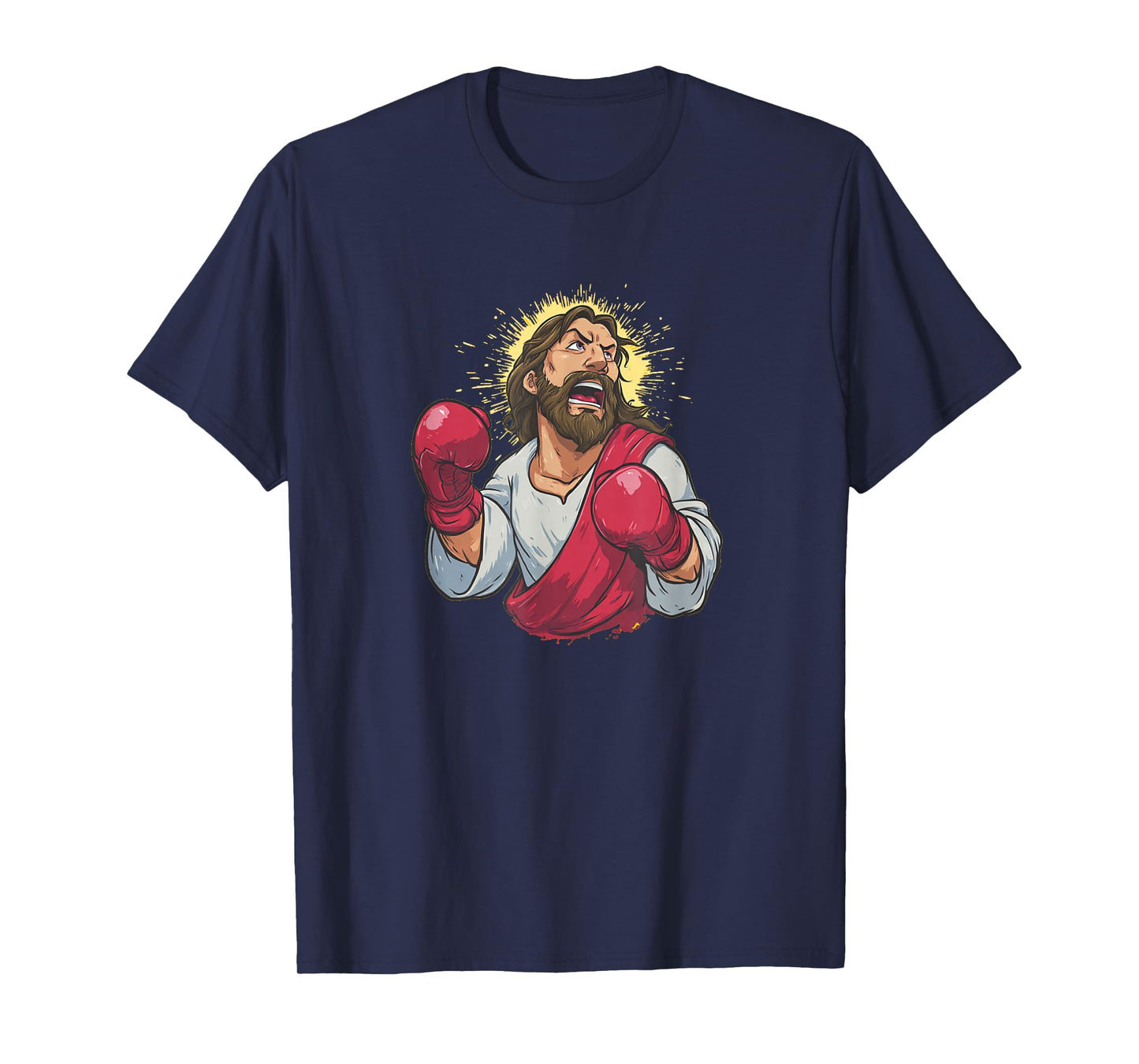 Fun Believer Boxing Sport Costume with Jesus Christ T-Shirt
