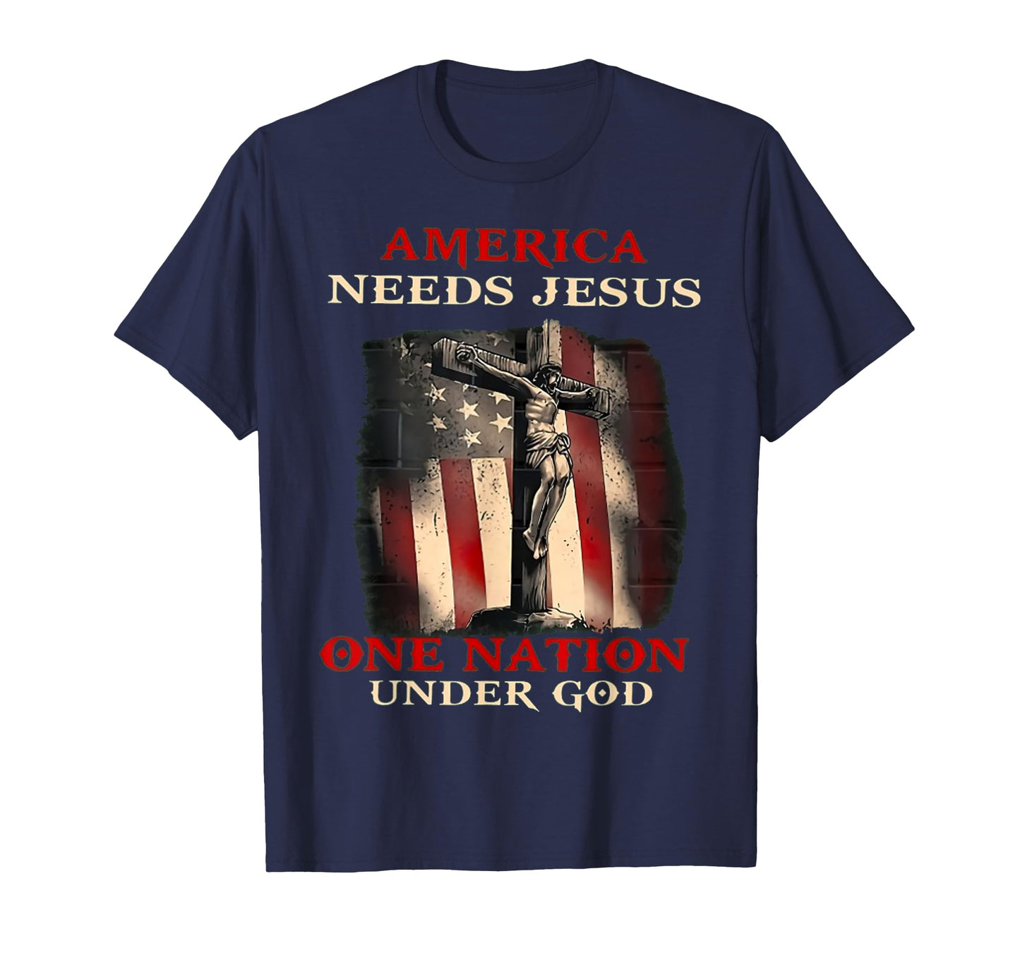 America Needs Jesus One Nation Under God T-Shirt