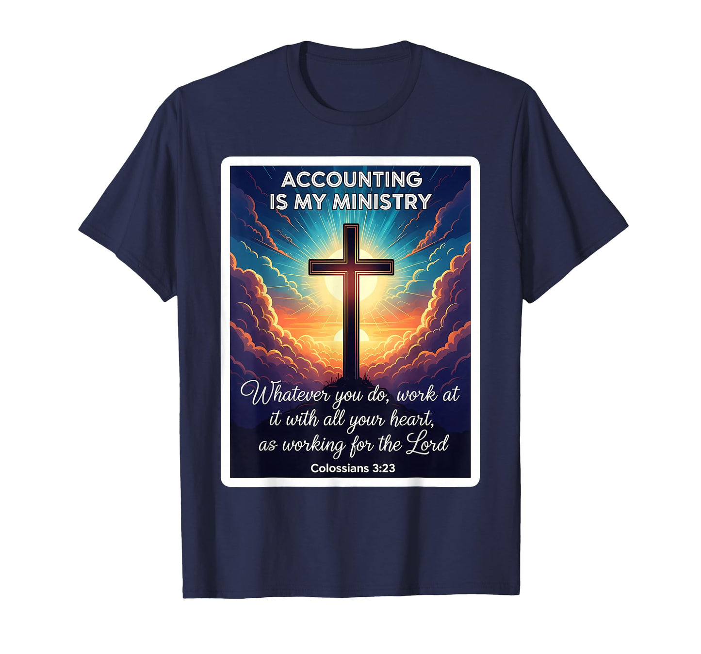 Christian Accountant Accounting is My Ministry Book Keeper T-Shirt