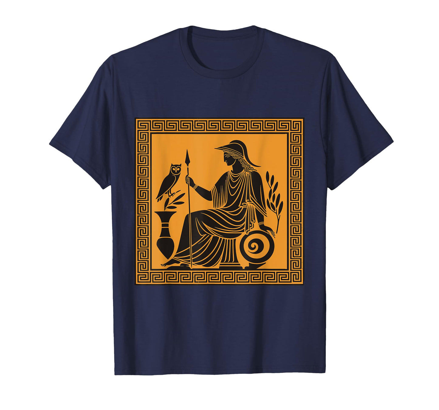Athena Goddess Greek Mythology Ancient Myths Art T-Shirt
