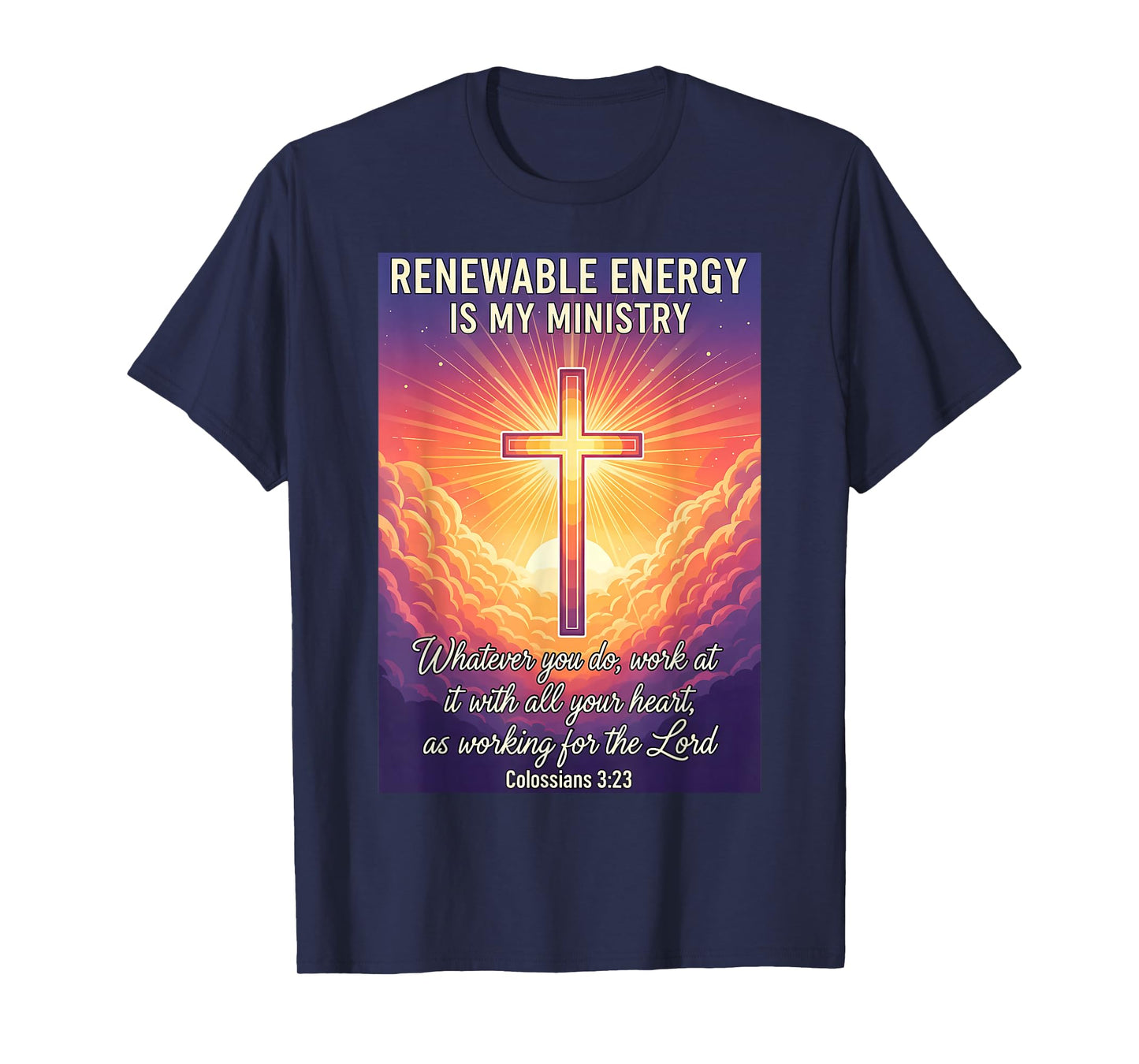 Christian Renewable Energy is My Ministry Specialist Jesus T-Shirt