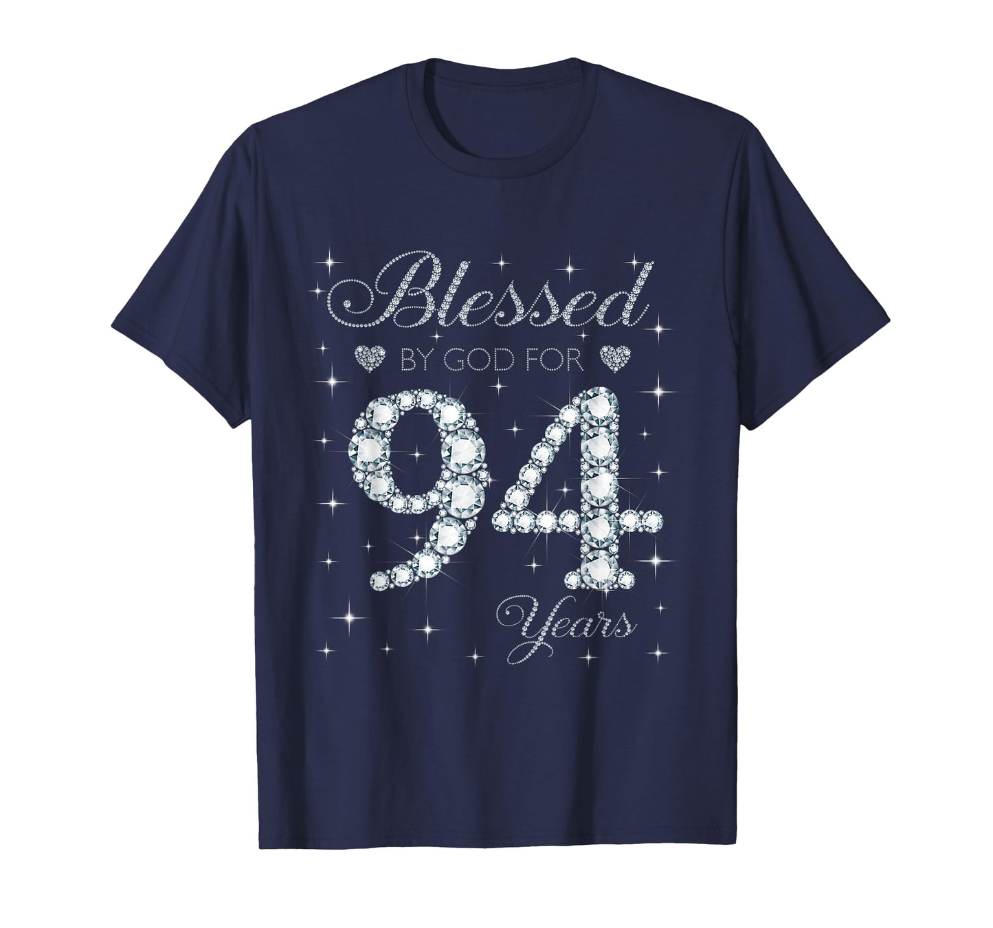 Blessed by God For 94 Years Old 94th Birthday Gift For Women T-Shirt