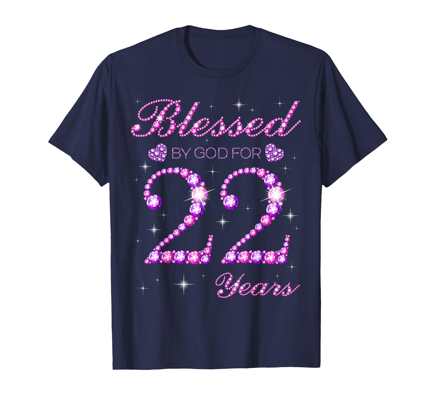 Blessed by God for 22 Years Old 22nd Birthday Party T-Shirt