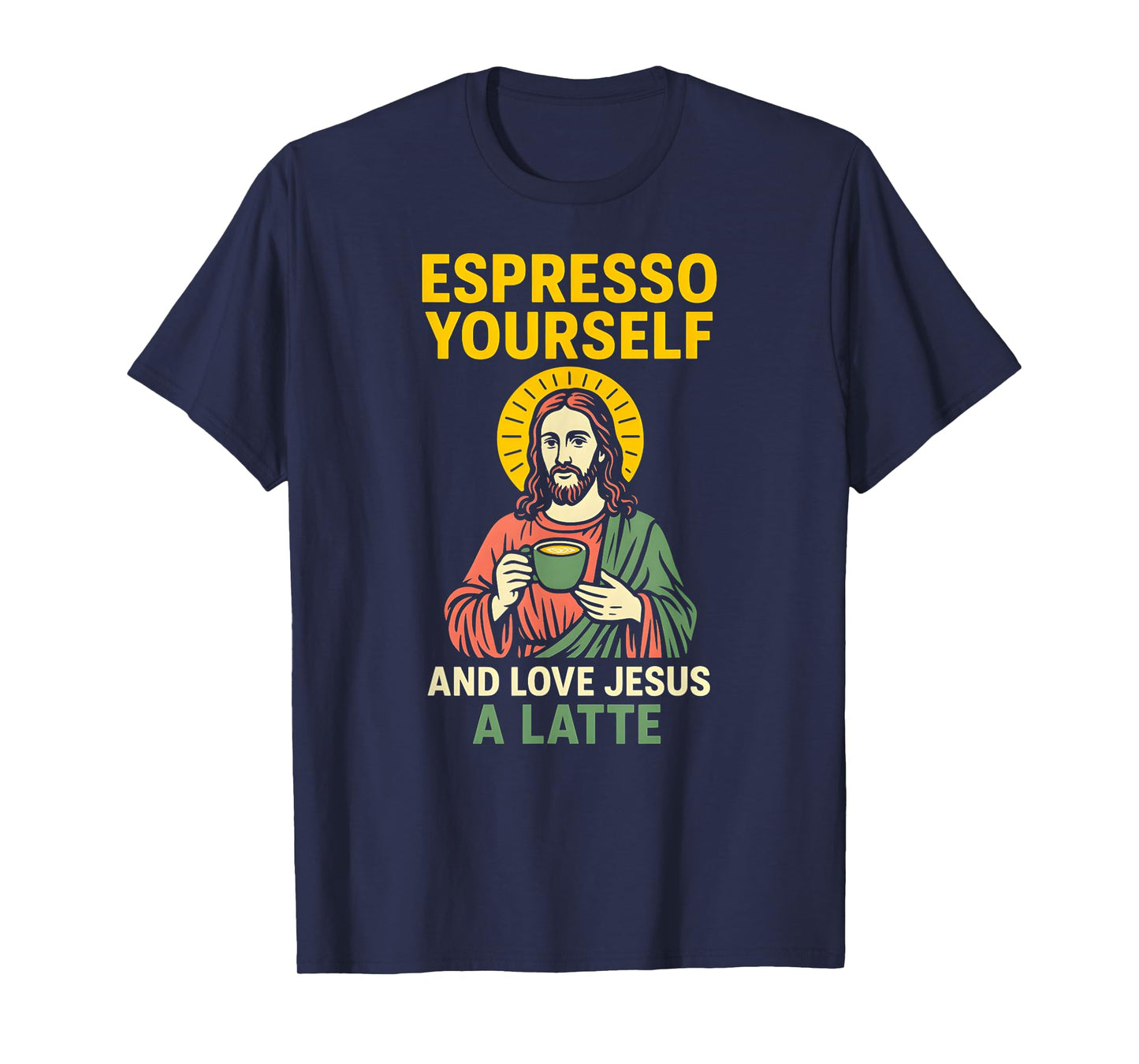 Jesus Pun Espresso Yourself Fun Womans Christian Faith T-Shirt