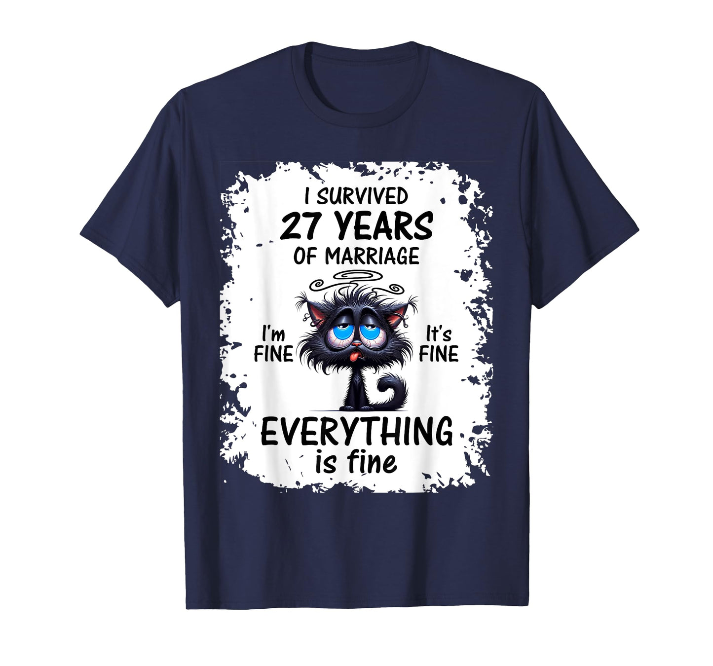 I Survived 27 Years Of Marriage T-Shirt