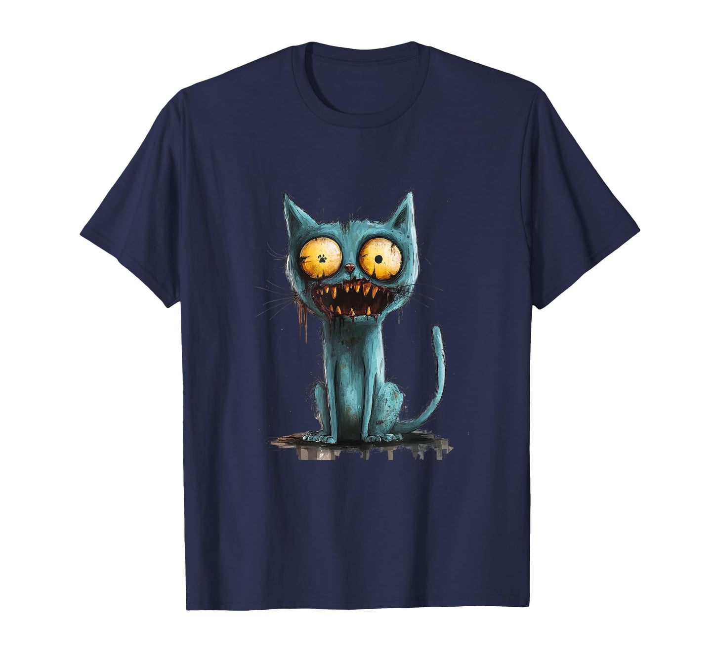 Funny Sarcastic Animal Zombie cat Creature T-Shirt