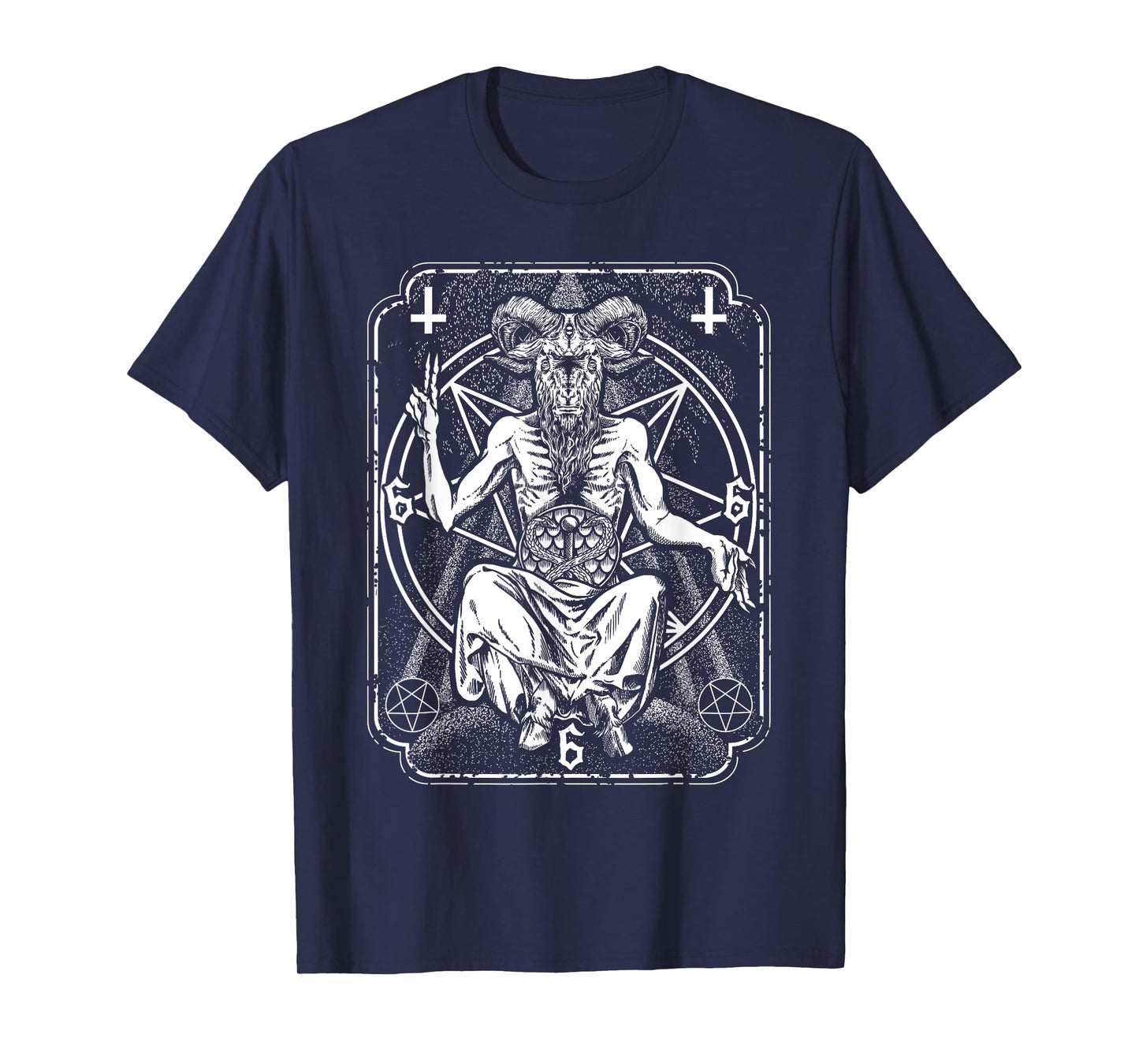 Baphomet Tarot Card Devil Evil Occult T-Shirt
