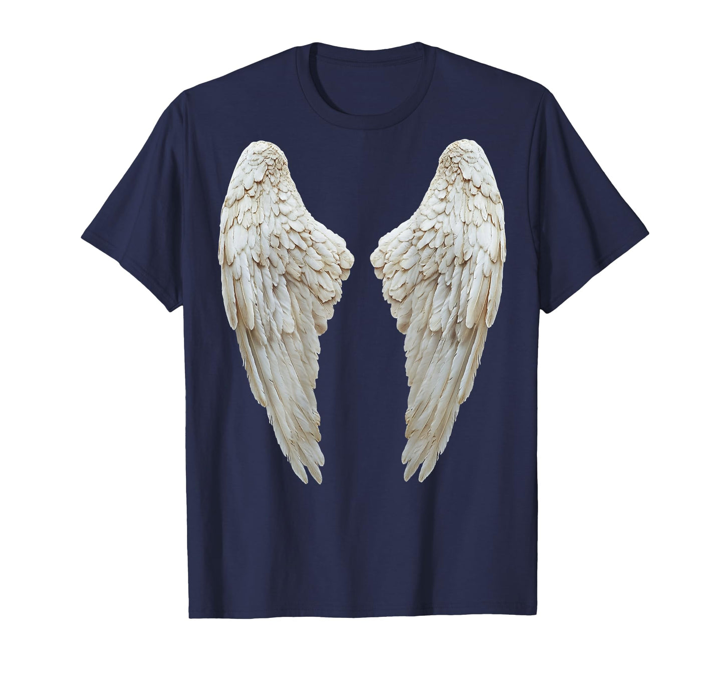 Christian Angel Wings White and Black T-Shirt