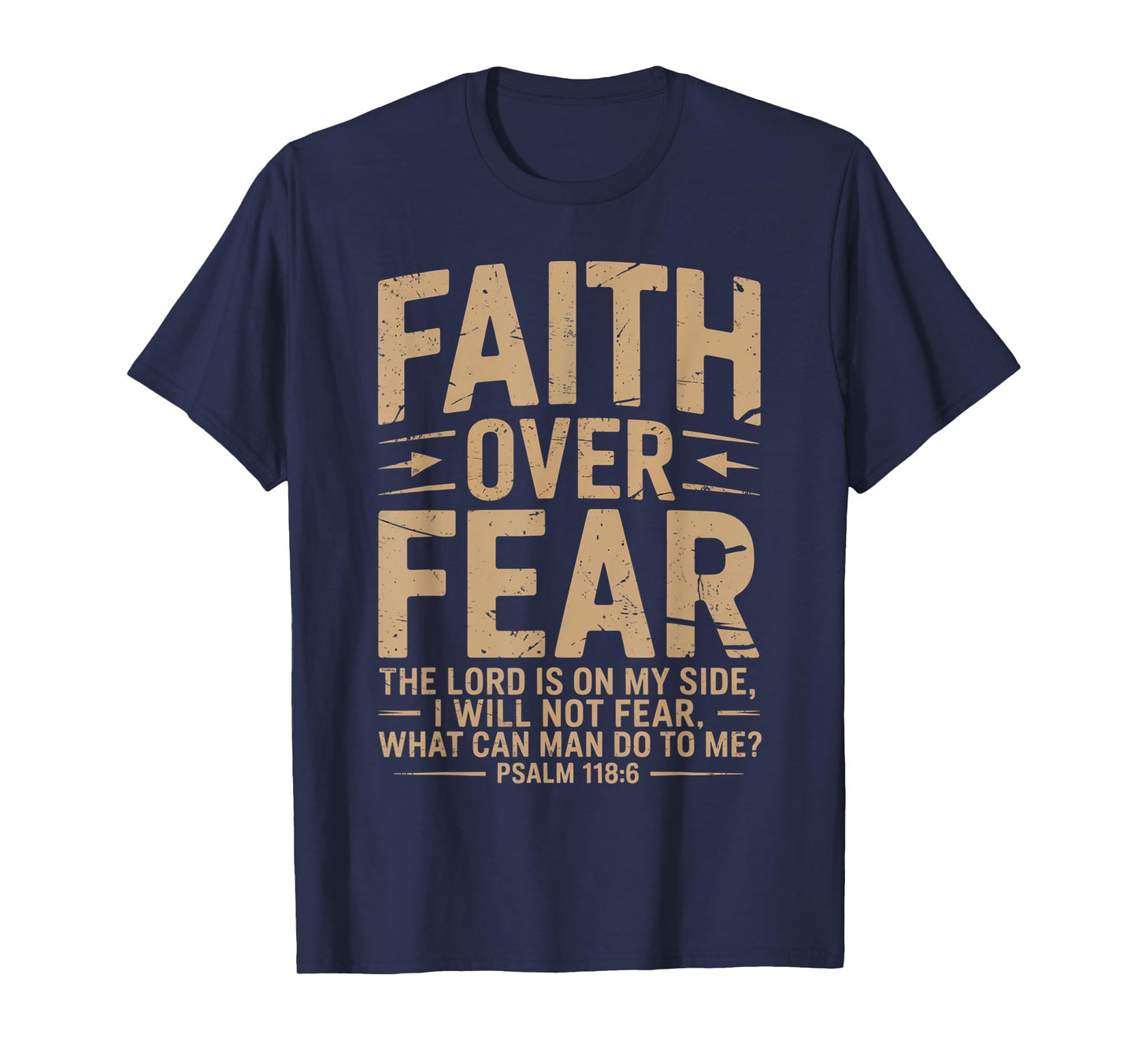 America Pride US Flag Faith Over Fear Prayer T-Shirt