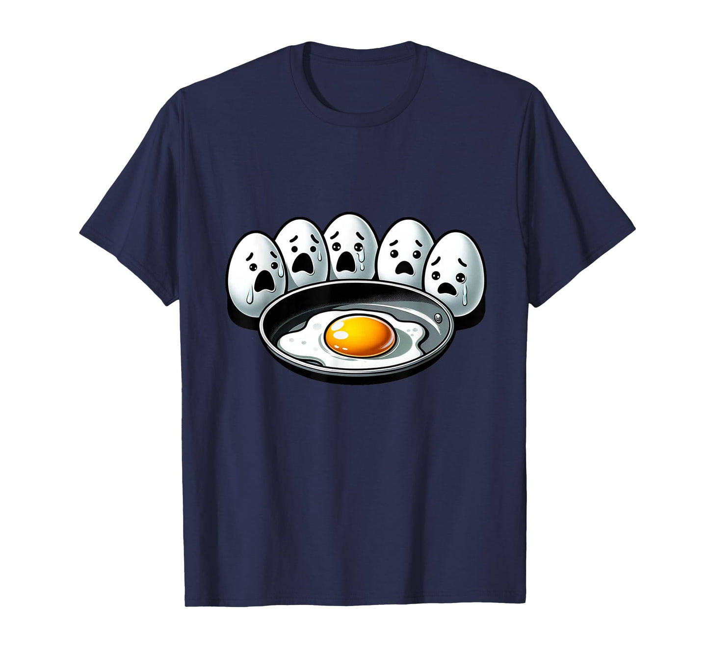 Witty Humor Quote Egg Memes Funny Egg Pun Cool Fried Egg T-Shirt, Small, Black