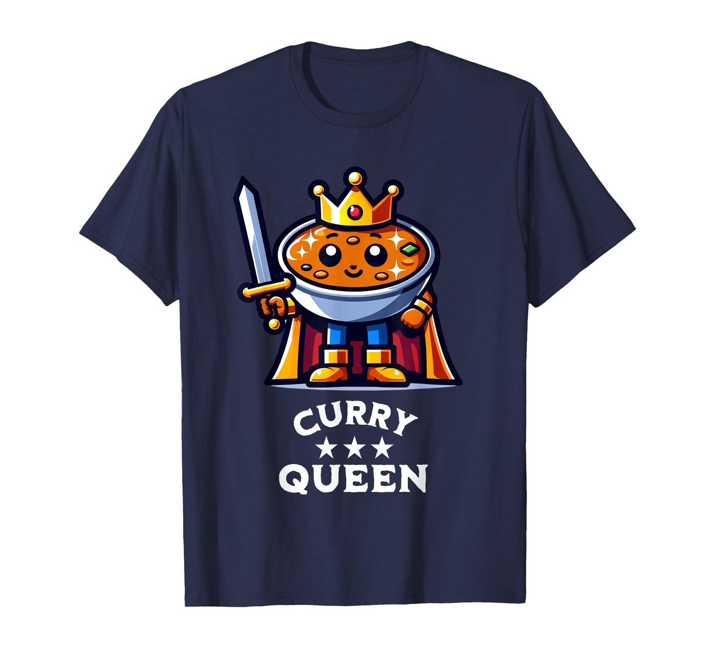 Curry Queen Funny Indian Food Quote T-Shirt