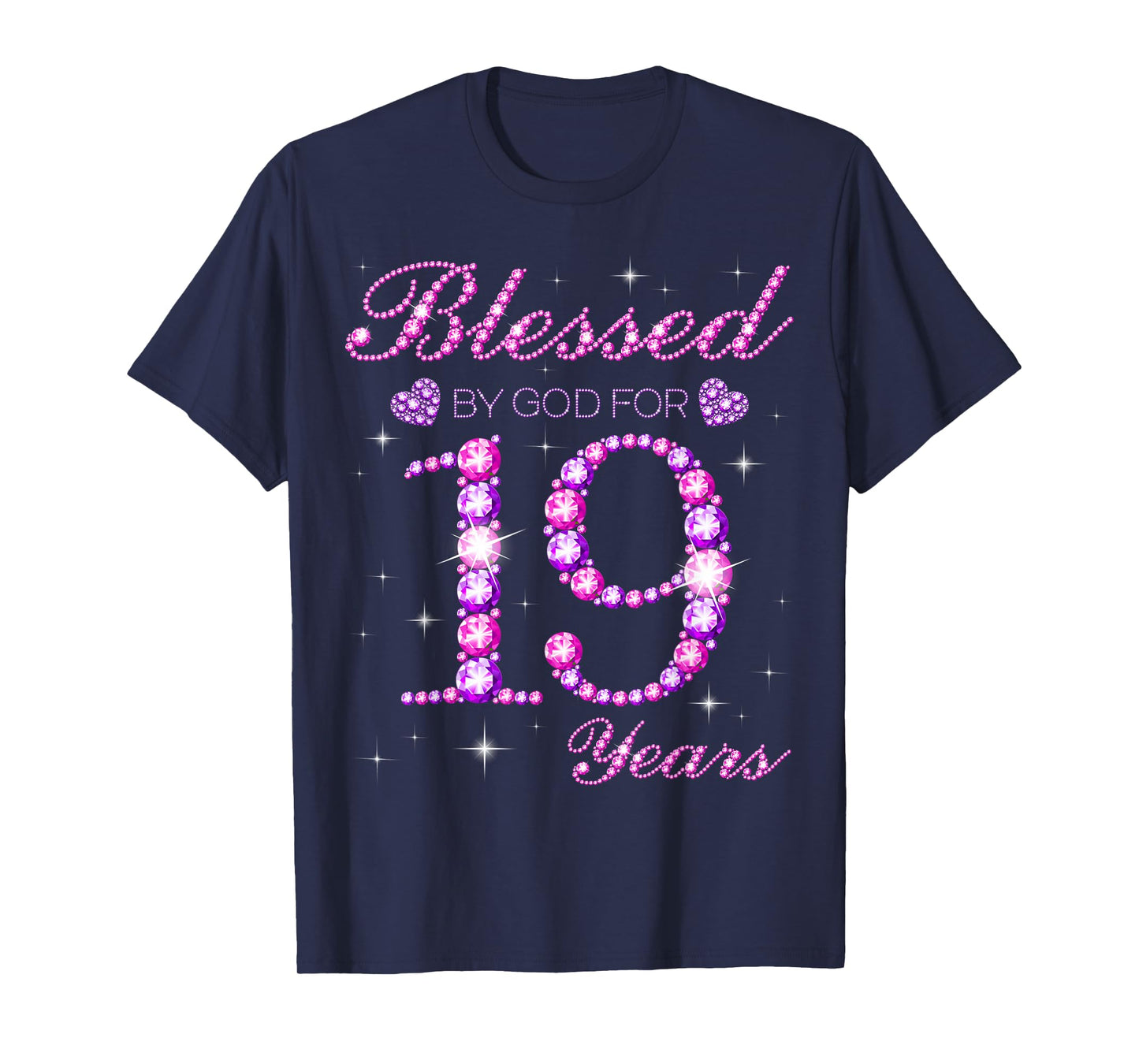Blessed by God for 19 Years Old 19th Birthday Party T-Shirt