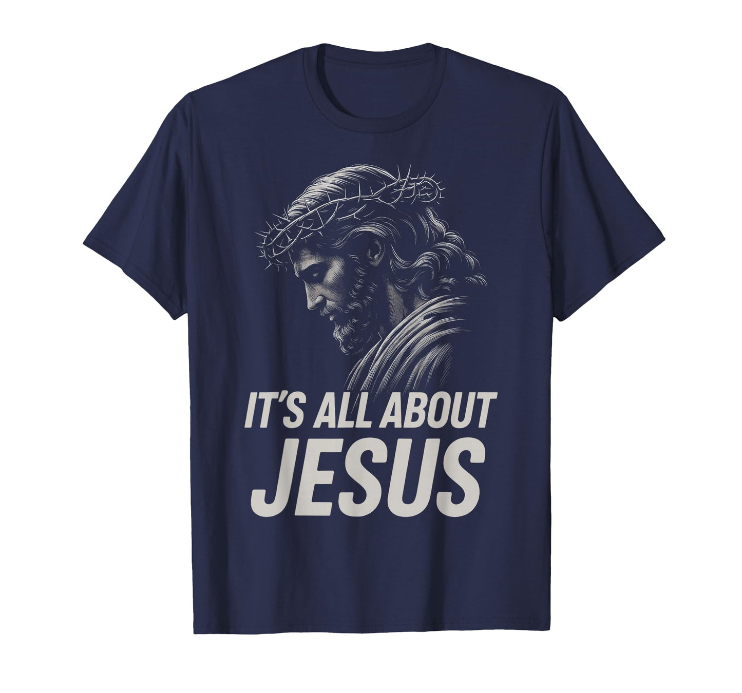 HUGvyn Its All About Jesus Christian Faith Patriotic America T-Shirt