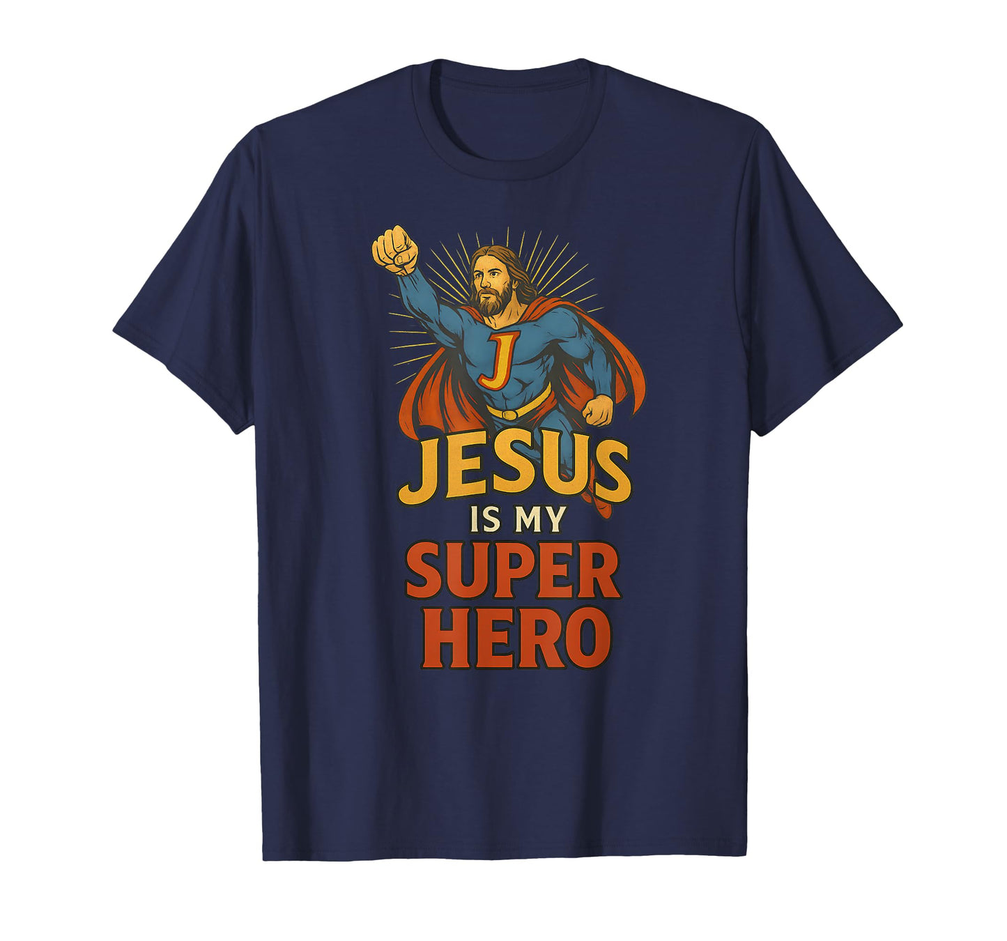 Jesus Is My Superhero Shirt for Christians Vintage T-Shirt
