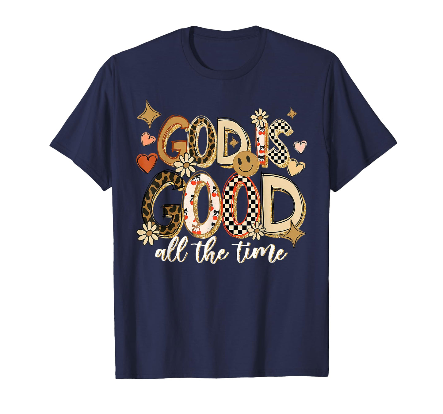 God is Good All The Time Jesus Christian Thanksgiving Autumn T-Shirt