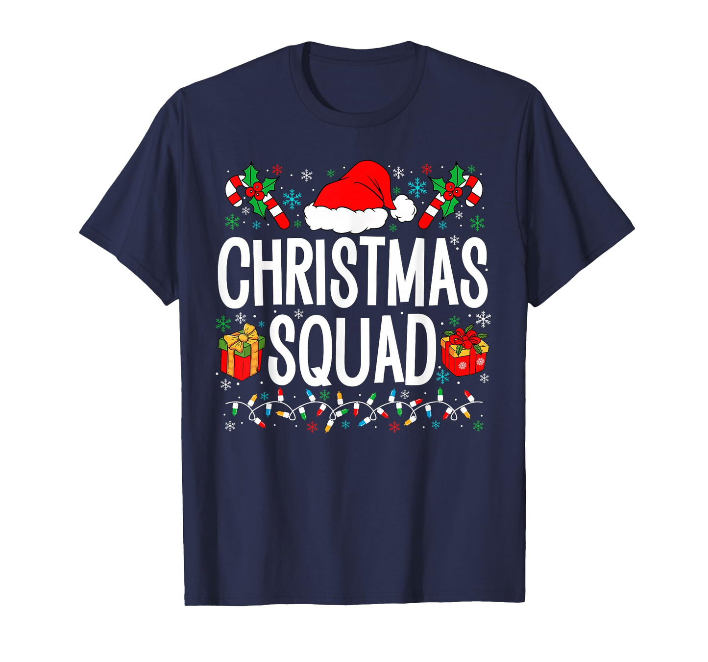 Christmas Squad Family Group Matching Christmas Pajama Party T-Shirt