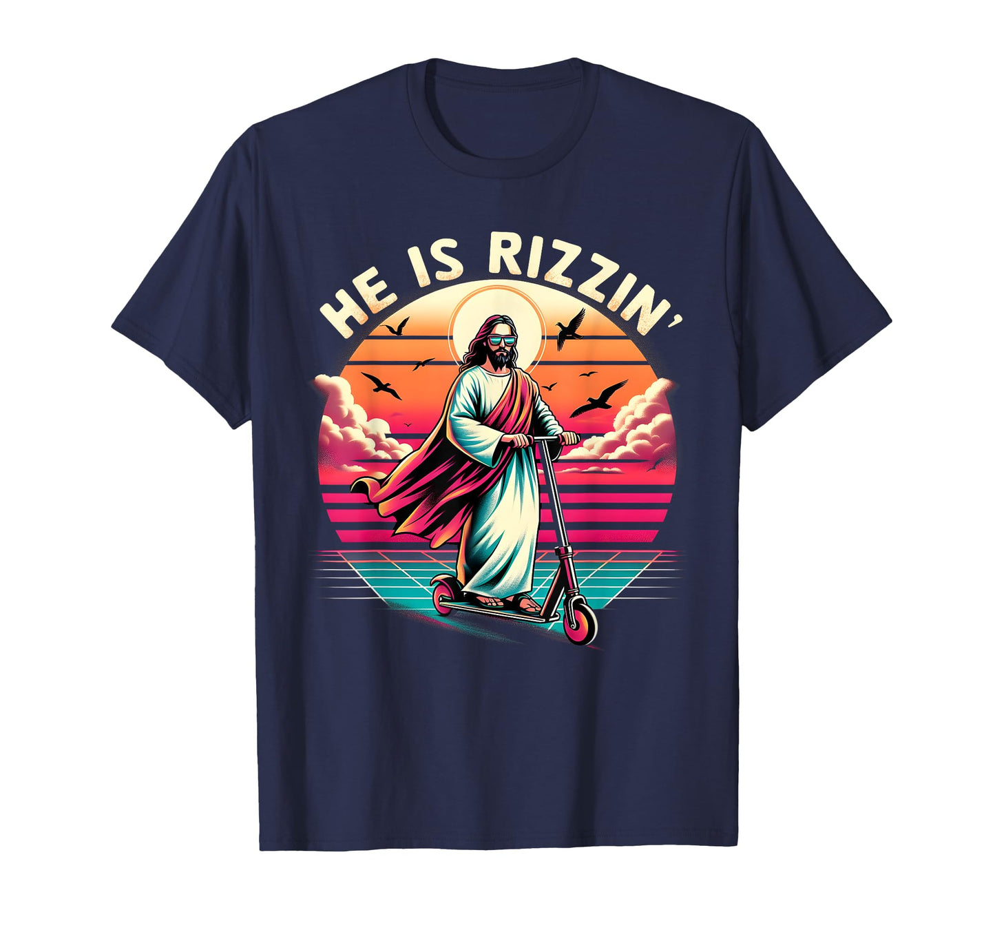 Jesus Has Rizzen He Is Rizzen Jesus Is Rizzen Cool Jesus T-Shirt