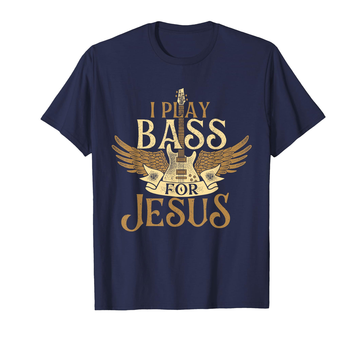 I Play Bass For Jesus - Bassist Musician Bass Guitar Music T-Shirt