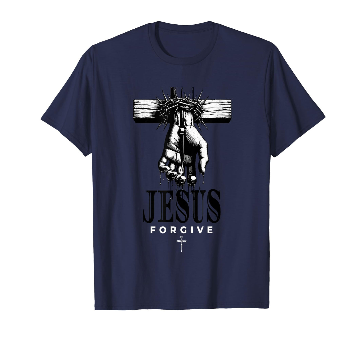 Jesus Forgive Cross Christian Gift for Women Men T-Shirt