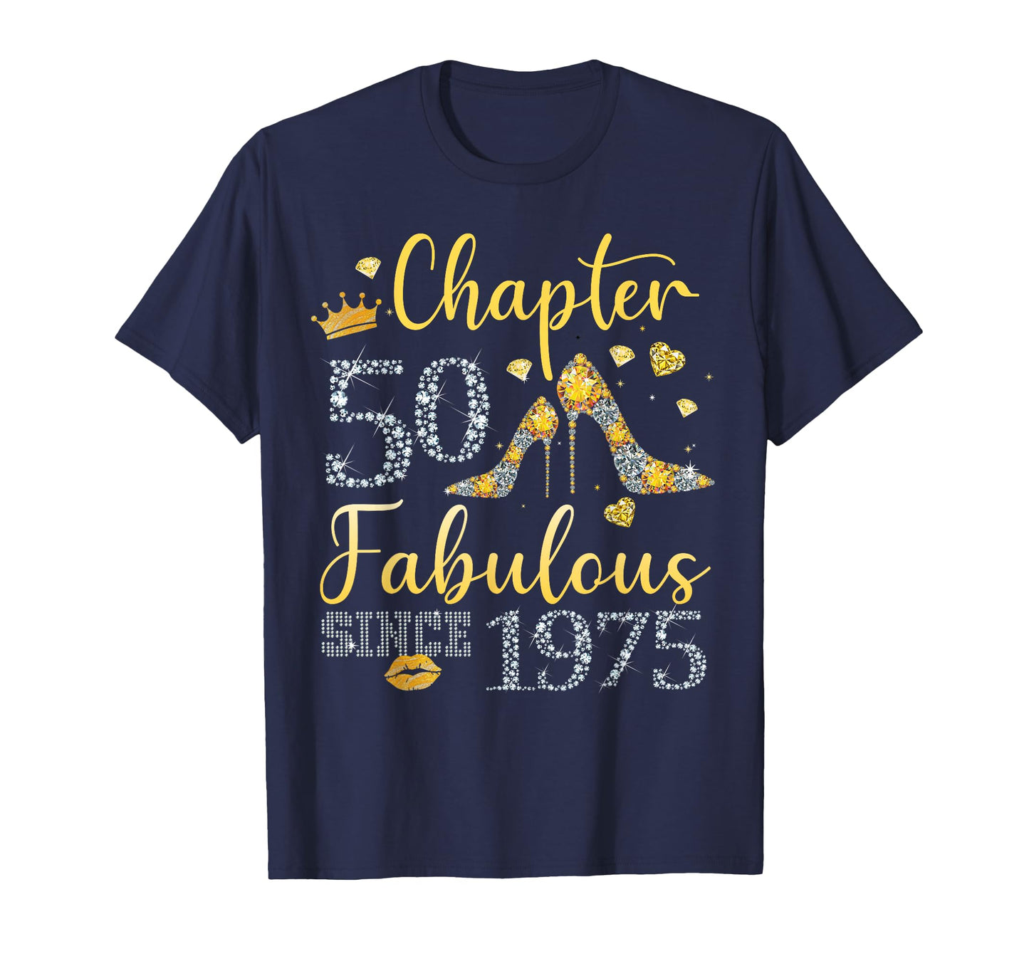 Women Chapter 50 Fabulous Since 1975 50 years old Birthday T-Shirt