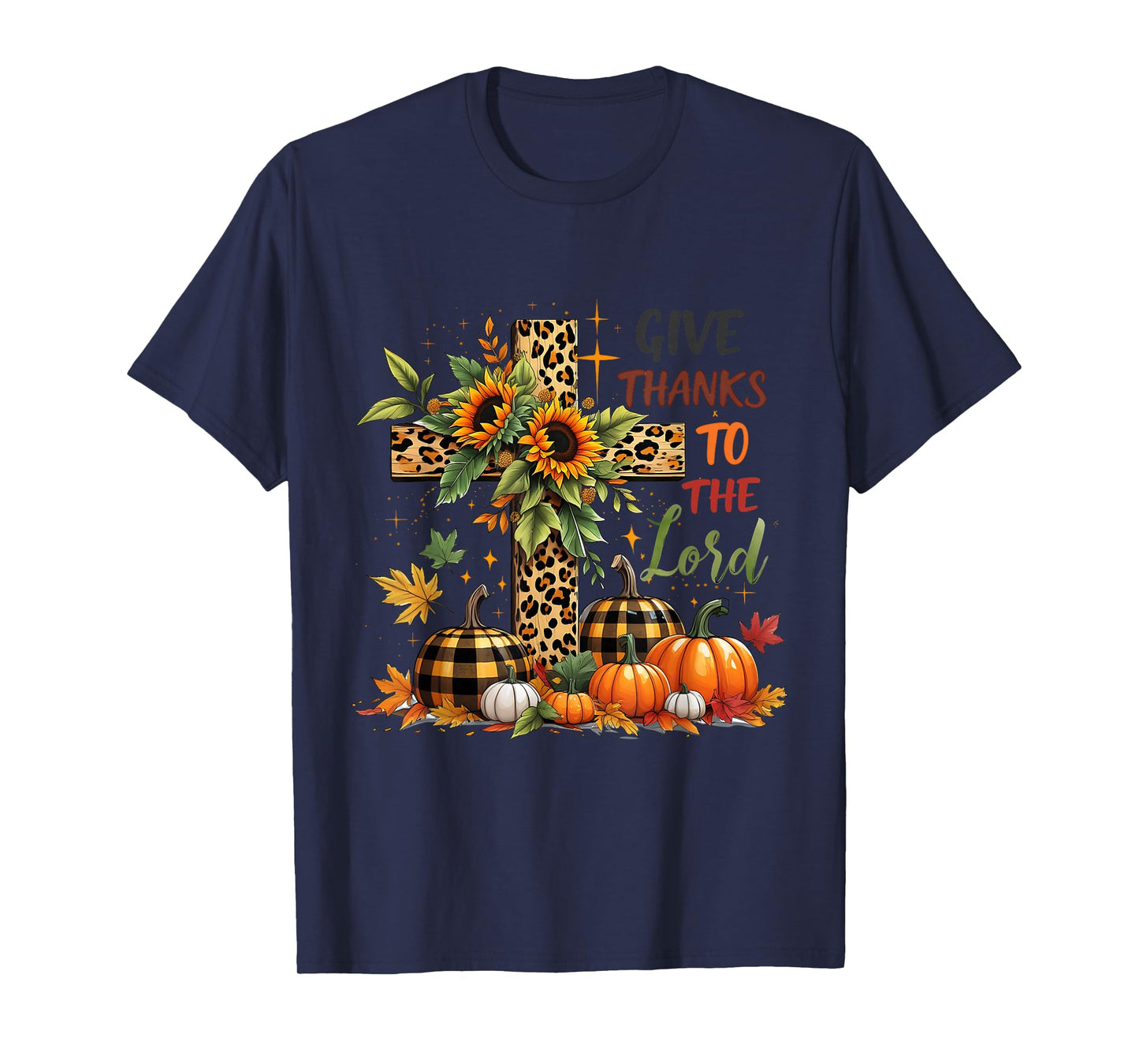Pumpkin Thanksgiving Coquette Give Thanks to The Lord Fall T-Shirt