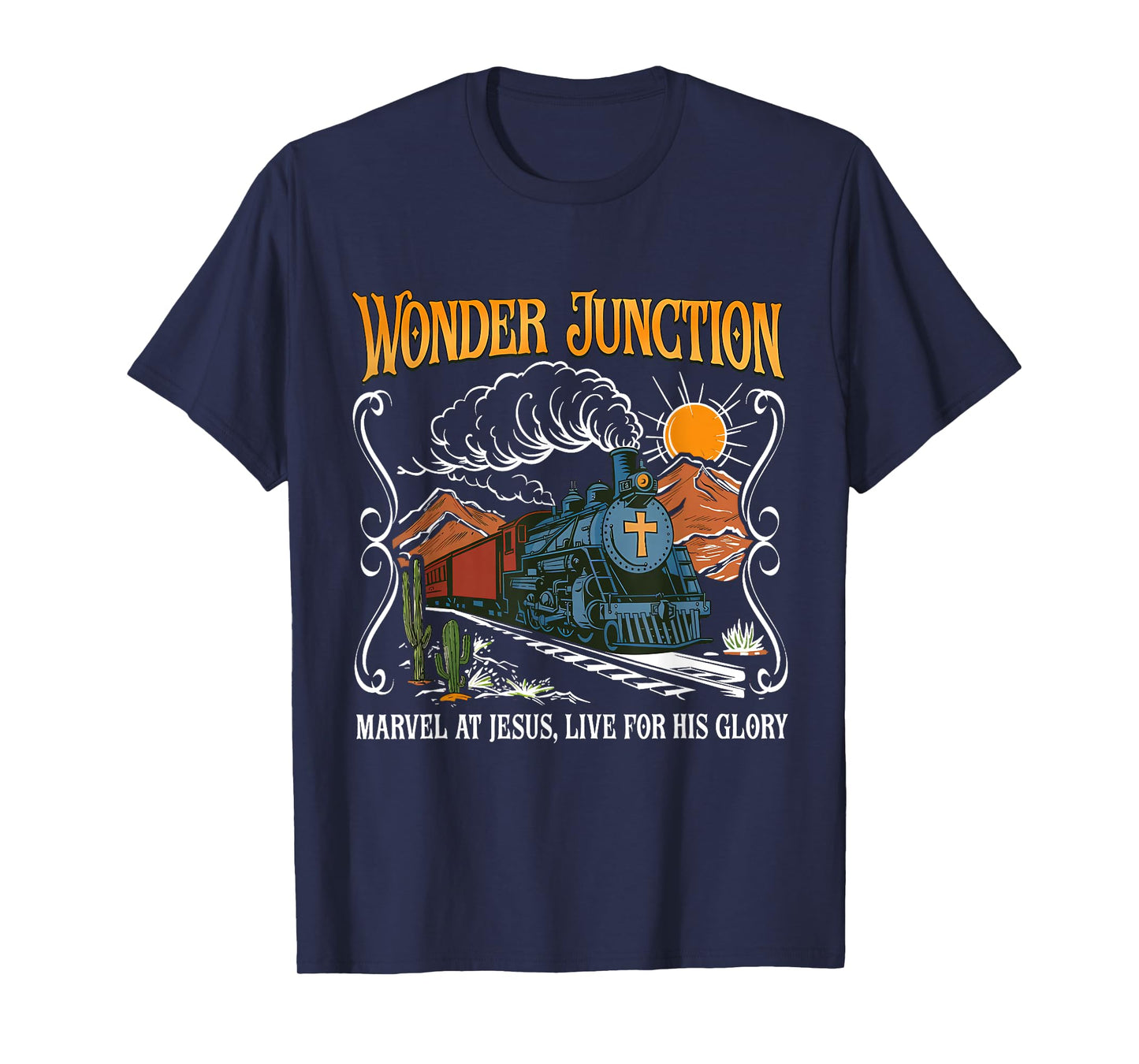 Wonder Junction Marvel At Jesus Christian Summer Bible Camp T-Shirt