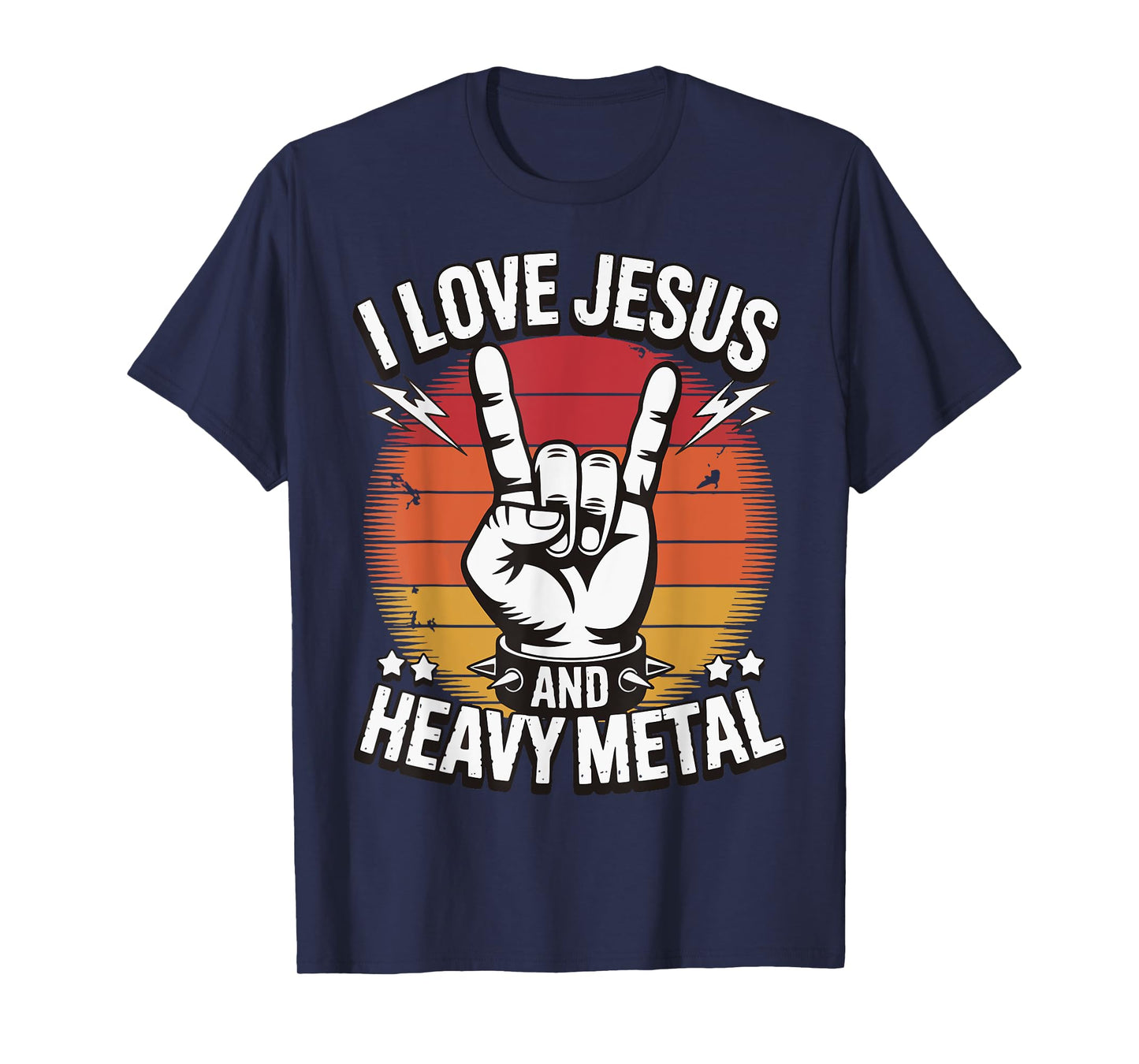 I Love Jesus And Heavy Metal T-Shirt