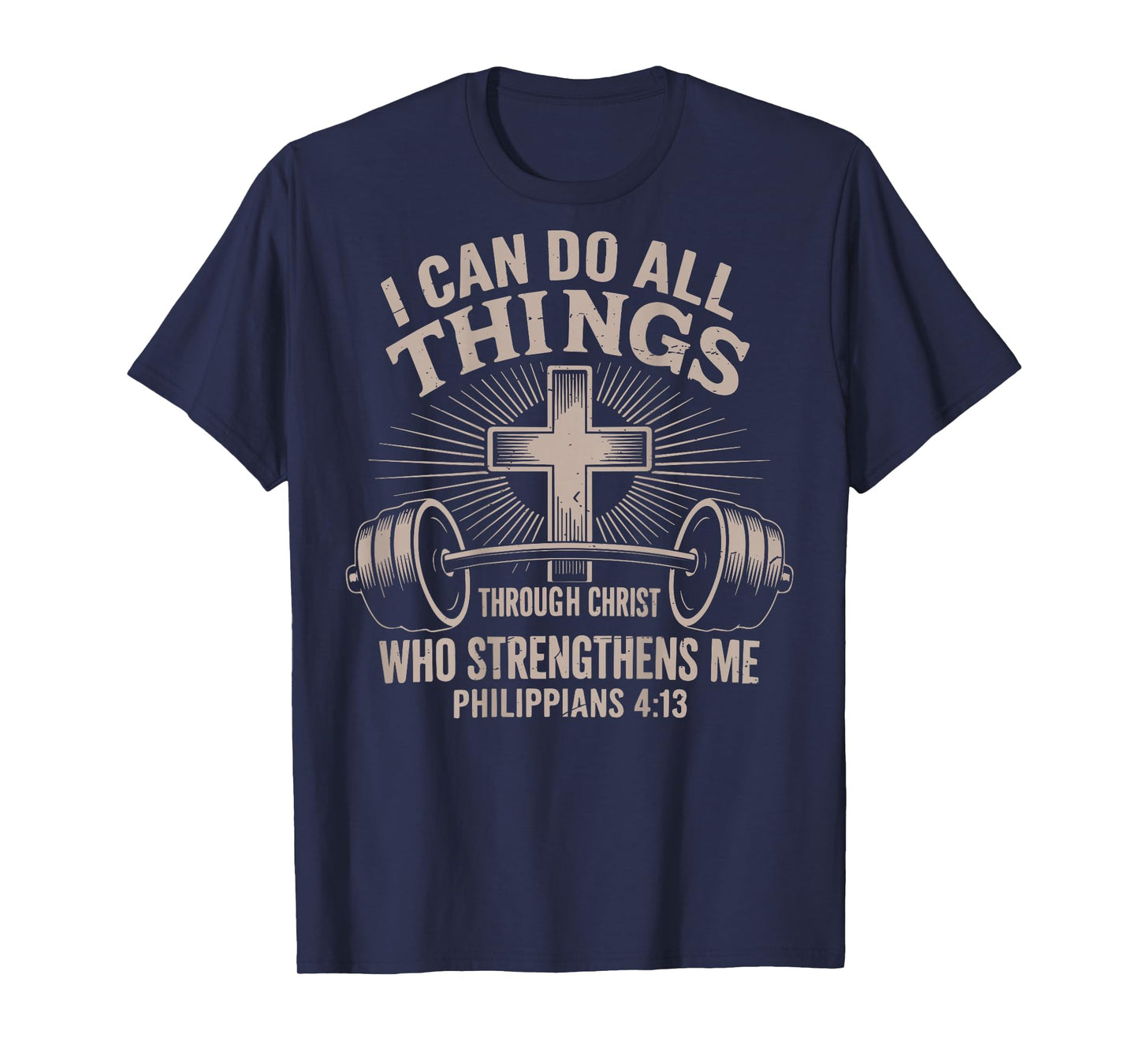 I Can Do All Things Funny Christian Workout Gym Jesus Women T-Shirt