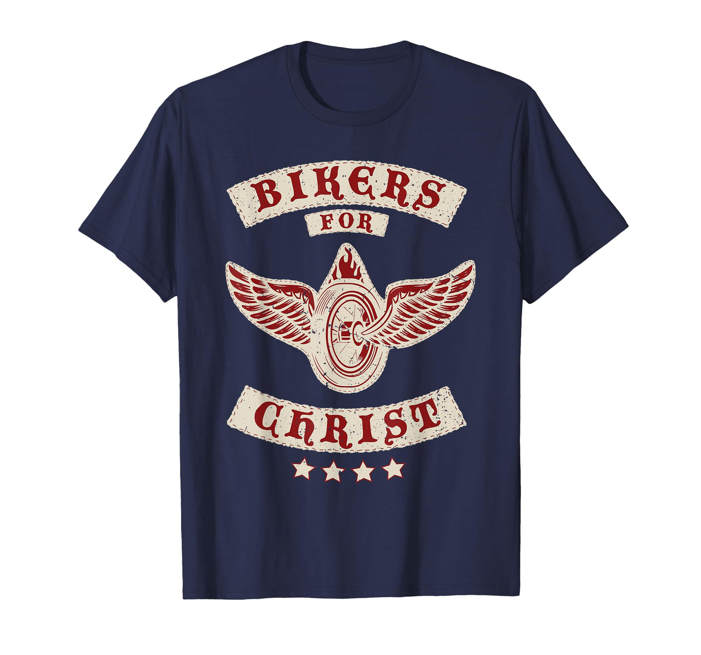 Bikers for Christ Christian Motorcycle Patch Faith T-Shirt