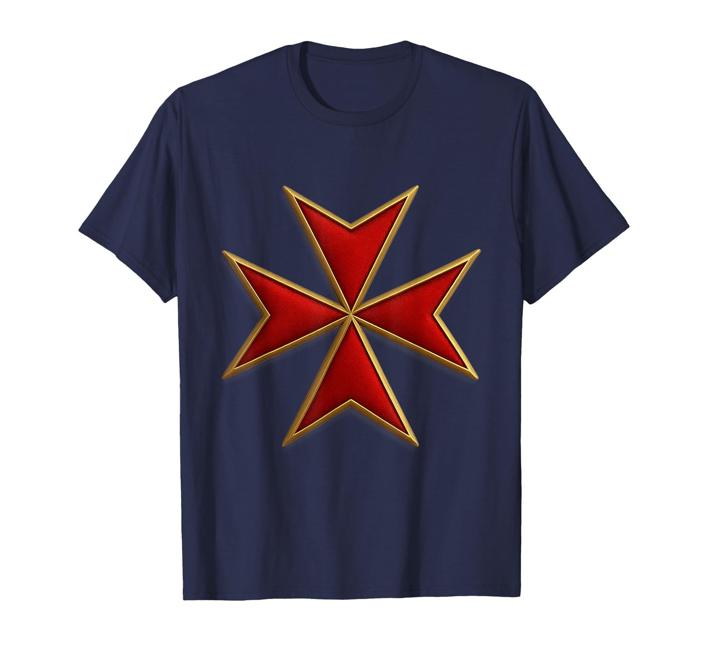 Maltese Cross - Christian Knight - Templar Cross T-Shirt